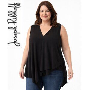 Joseph Ribkoff Black V-Neck Tank Top size 16